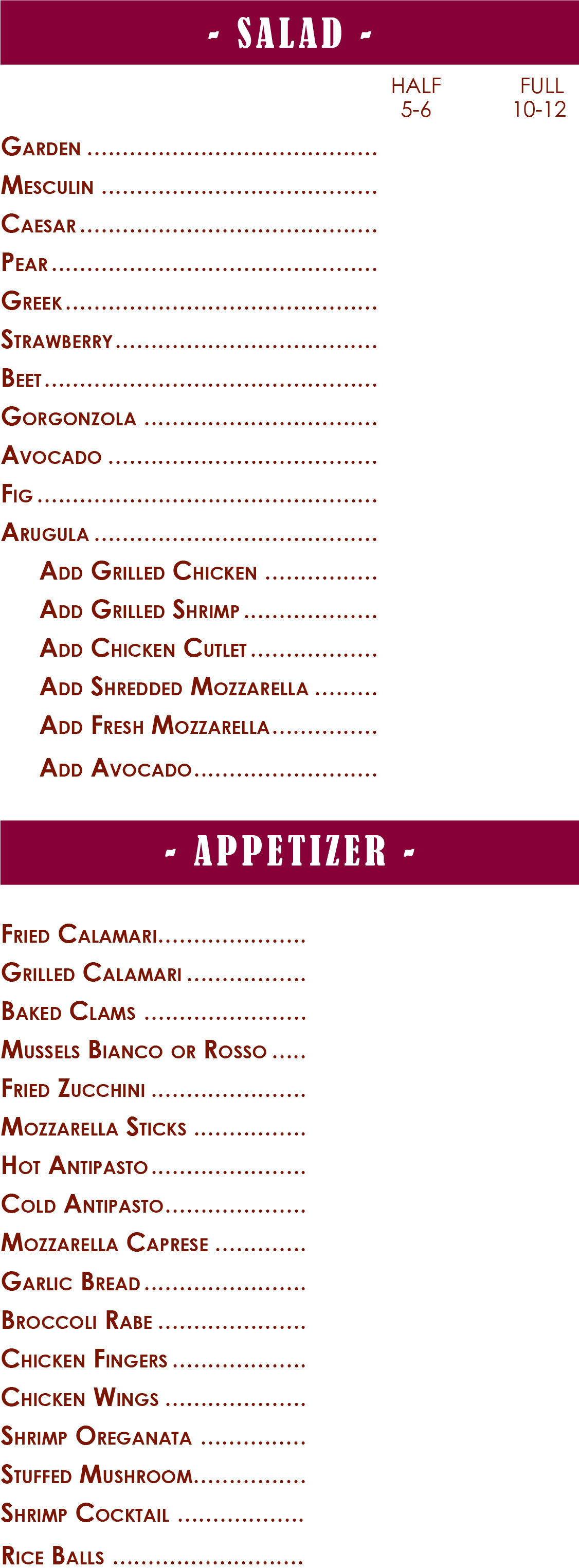 Catering